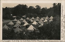 Refugee Camp in Golden Gate Park Postcard