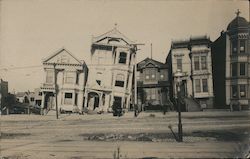 Mission District Houses after Earthquake Postcard