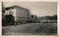 Tennis Court, Girls Recreation Home Club Postcard