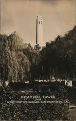 Memorial Tower, Washington Square Postcard