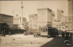 Union Square Looking Northwest Postcard