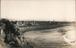 Ocean Beach and Boulevard as seen from Cliff House parapet Postcard