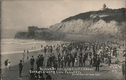 Ocean Beach and Cliff House Postcard