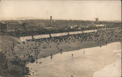 Beach Scene from Cliff House Postcard