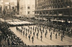 Allied War Exposition Parade #9 Postcard