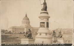 Marshall Monument and City Hall #10 Postcard