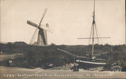 Gjøa Ship and Dutch Windmill, Golden Gate Park Postcard