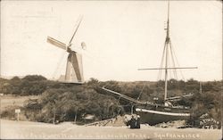 Gjøa Ship and Dutch Windmill, Golden Gate Park Postcard