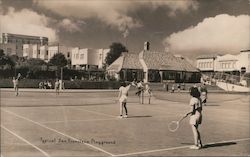 Tennis Courts - Typical San Francisco Playground Postcard