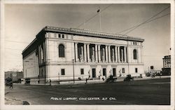 Public Library and Civic Center Postcard