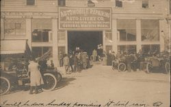 Automobile Repairing by Auto Livery Co. Postcard