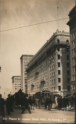 Market Street Showing Palace Hotel Postcard