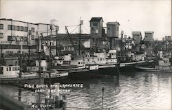 Fish Boats and Canneries, East San Pedro California A-1 Photo Postcard Postcard 