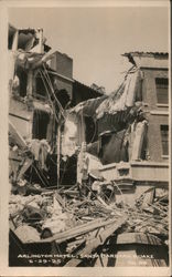 Arlington Hotel, Santa Barbara Earthquake damage, June 1925 Postcard