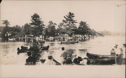 Boat Races Kennebunkport, ME Postcard Postcard Postcard