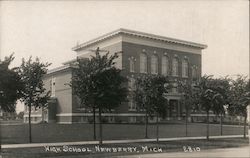 High School Newberry, MI Postcard Postcard Postcard