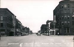 Broadway at College Street Albert Lea, MN Postcard Postcard Postcard