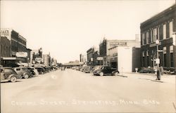 Central Street Springfield, MN Postcard Postcard Postcard