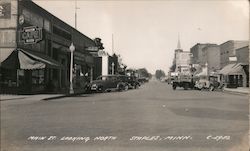 Main Street Looking North Postcard