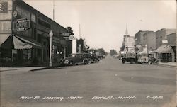 Main Street Looking North Staples, MN Postcard Postcard Postcard