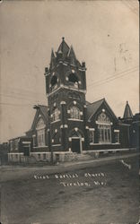 First Baptist Church, Trenton Missouri Perrell Postcard Postcard Postcard