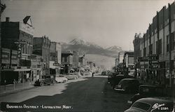 Business District Livingston, MT Postcard Postcard Postcard