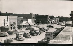 Looking South, Main Street Postcard