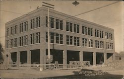 Building the I.O.O.F. Hall, October 26, 1909 Postcard