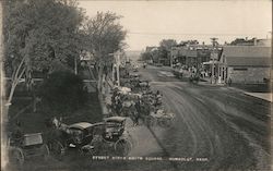 Street Scene, South Square - Buggies Humboldt, NE Postcard Postcard Postcard