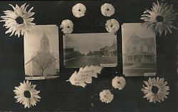 Greetings From Milligan Nebraska, St. Wenceslaus, South Main St. Postcard