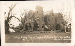 Joslyn Castle after the Tornado Postcard