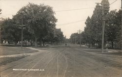 Broad Street Claremont, NH Postcard Postcard Postcard