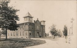 High School Building Postcard