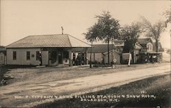 Wm. F Tiffany & Sons Filling Station & Show Room Postcard