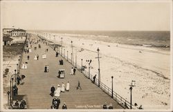 Looking from Hotel Nassau, Long Beach Long Island, wooden pier New York Postcard Postcard Postcard