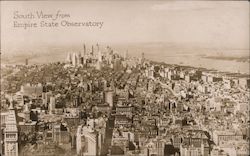 South View from Empire State Observatory Postcard