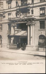 Entrance to Hotel Woodstock Postcard