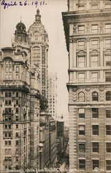 Broadway, north from Wall Street Postcard