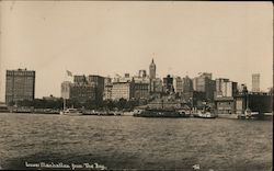 Lower Manhattan from The Bay New York City, NY Thaddeus Wilkerson Postcard Postcard Postcard