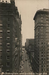 Broadway Canon, south from Wall Street Postcard