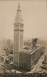 Metropolitan Building and Tower New York, NY Thaddeus Wilkerson Postcard Postcard Postcard