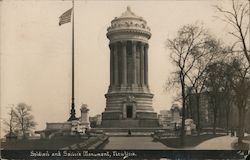 Soldiers' and Sailor's Monument Postcard