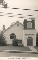 Alliance Church Sidney, NY Postcard Postcard Postcard