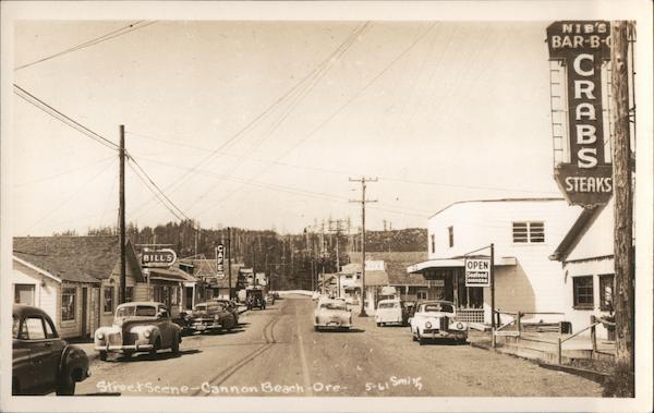 Street Scene Cannon Beach Oregon Smith