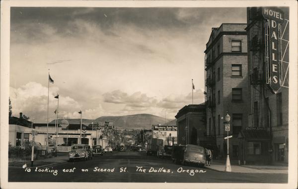 Looking East on Second Street The Dalles Oregon