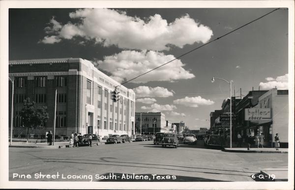 Pine Street Looking South Abilene Texas