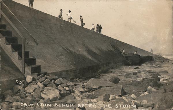 Galveston Beach After the Storm Texas
