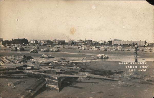 Beach after Hurricane, 1915 Galveston Texas Dora Allison