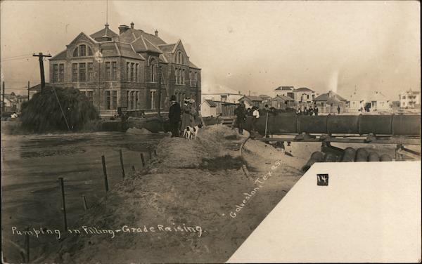 Pumping in filling - Grade Raising Galveston Texas