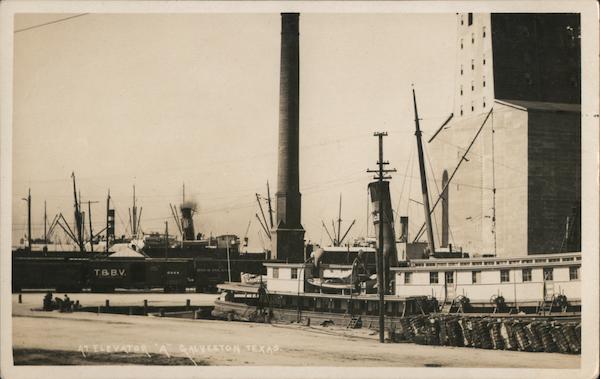 At Elevator A Galveston Texas